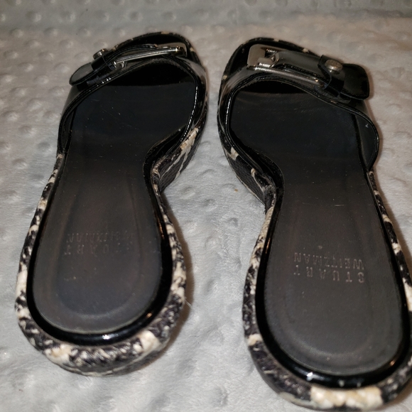 Stuart Weitzman 7 1/2 giraffe animal print buckle - Picture 10 of 16